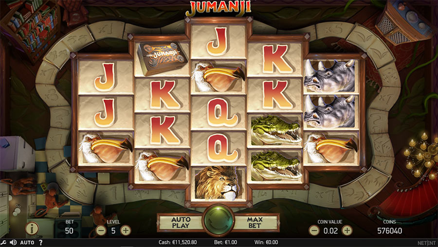 Jumanji Netent Spielautomat